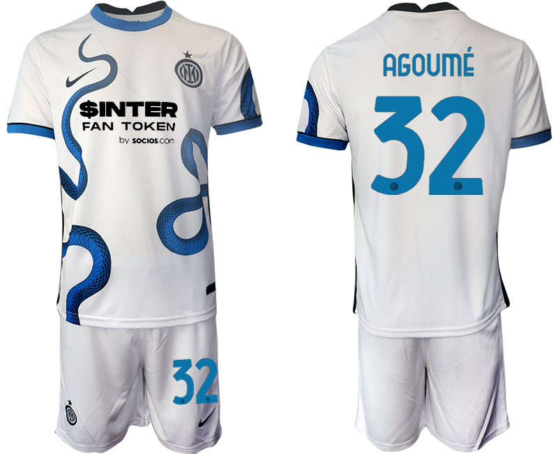 Men 2021-2022 Club Inter Milan away white #32 Soccer Jersey